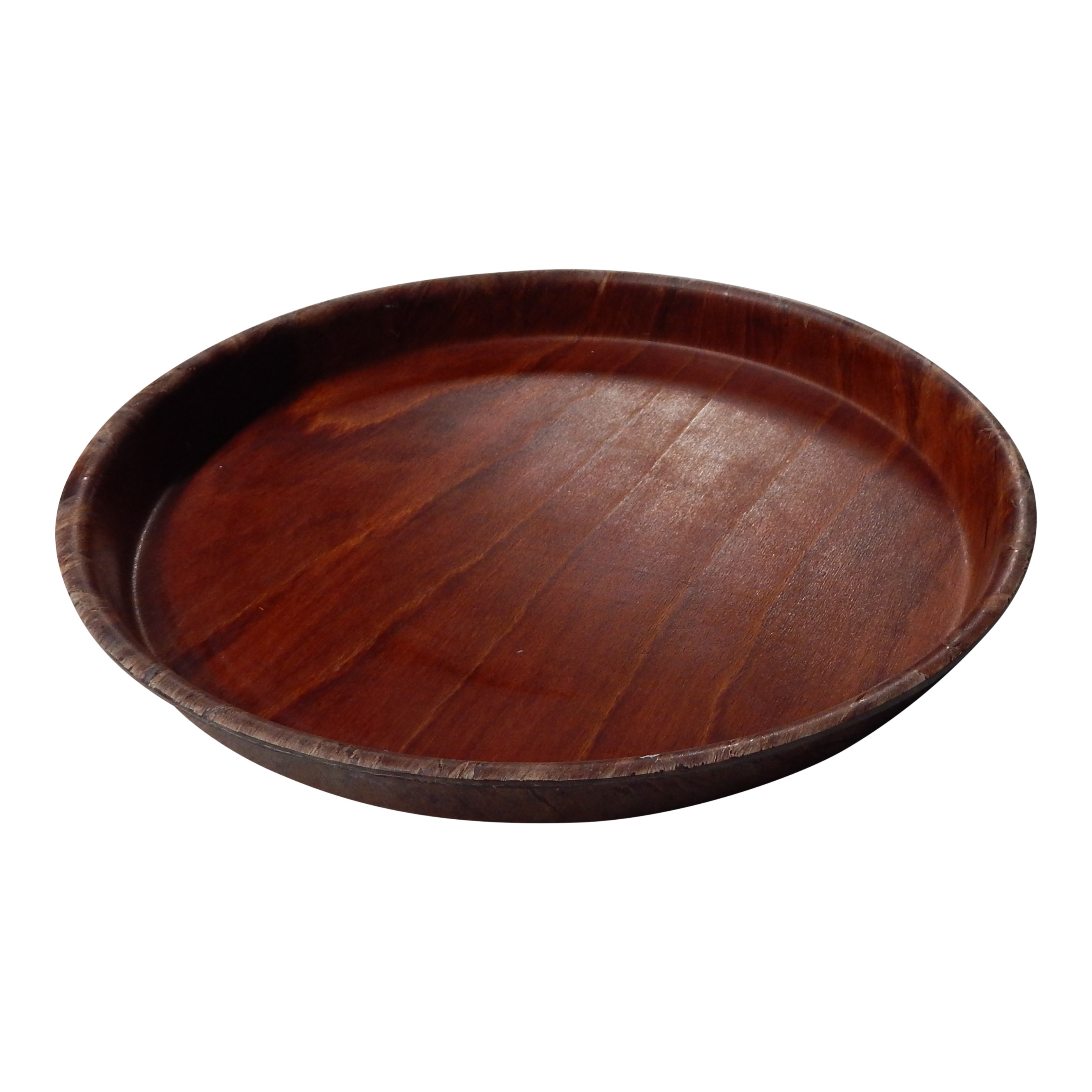 Dienblad 35cm rond hout Bobo Verhuur Rotterdam